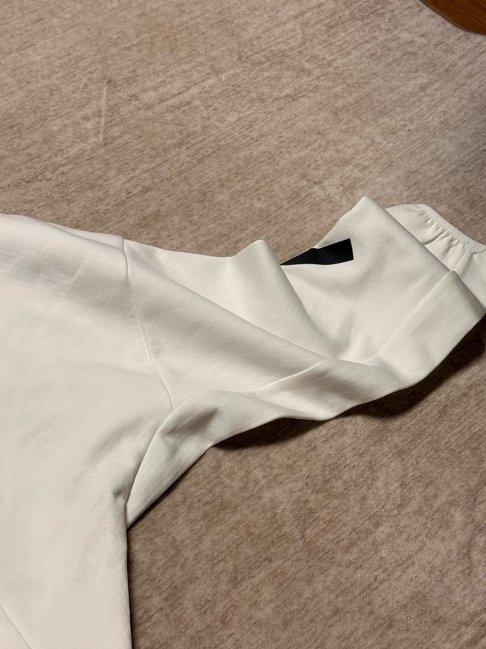 adidas White Zip-Up Hoodie with Black Logo - Picture 5 of 7